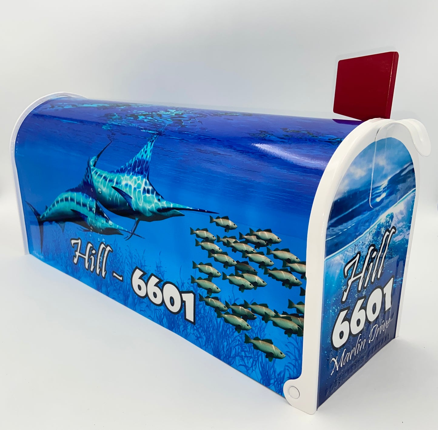 Swordfish Marlin Fishing Custom Mailbox Gift Idea