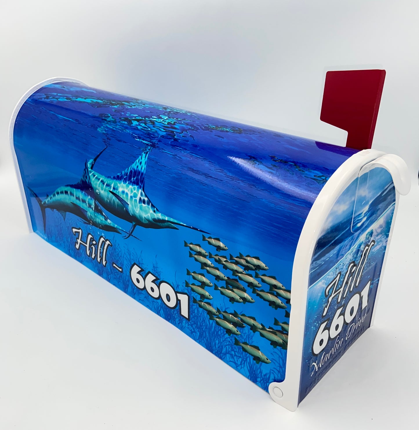 Swordfish Marlin Fishing Custom Mailbox Gift Idea