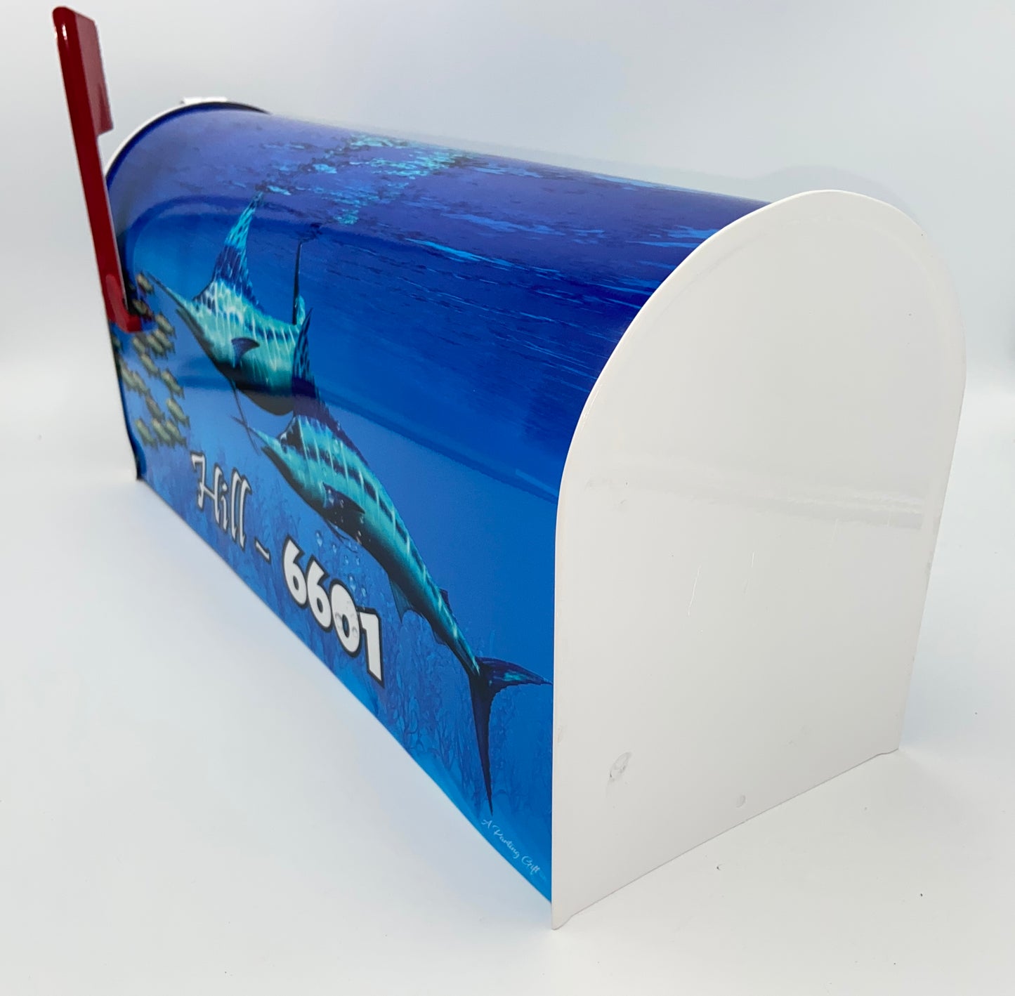 Swordfish Marlin Fishing Custom Mailbox Gift Idea