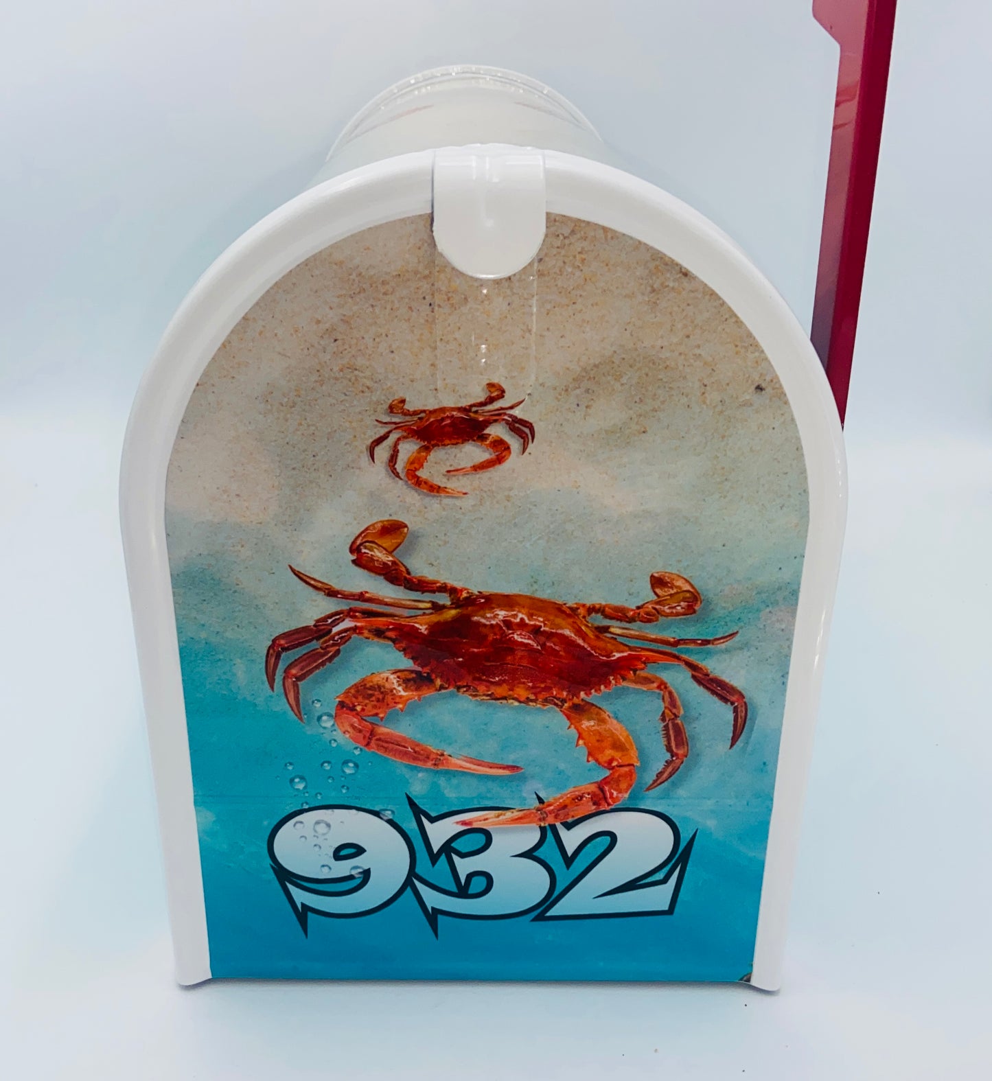 Red Crab Custom Mailbox, Beach Decor Gift for Mom and Dad