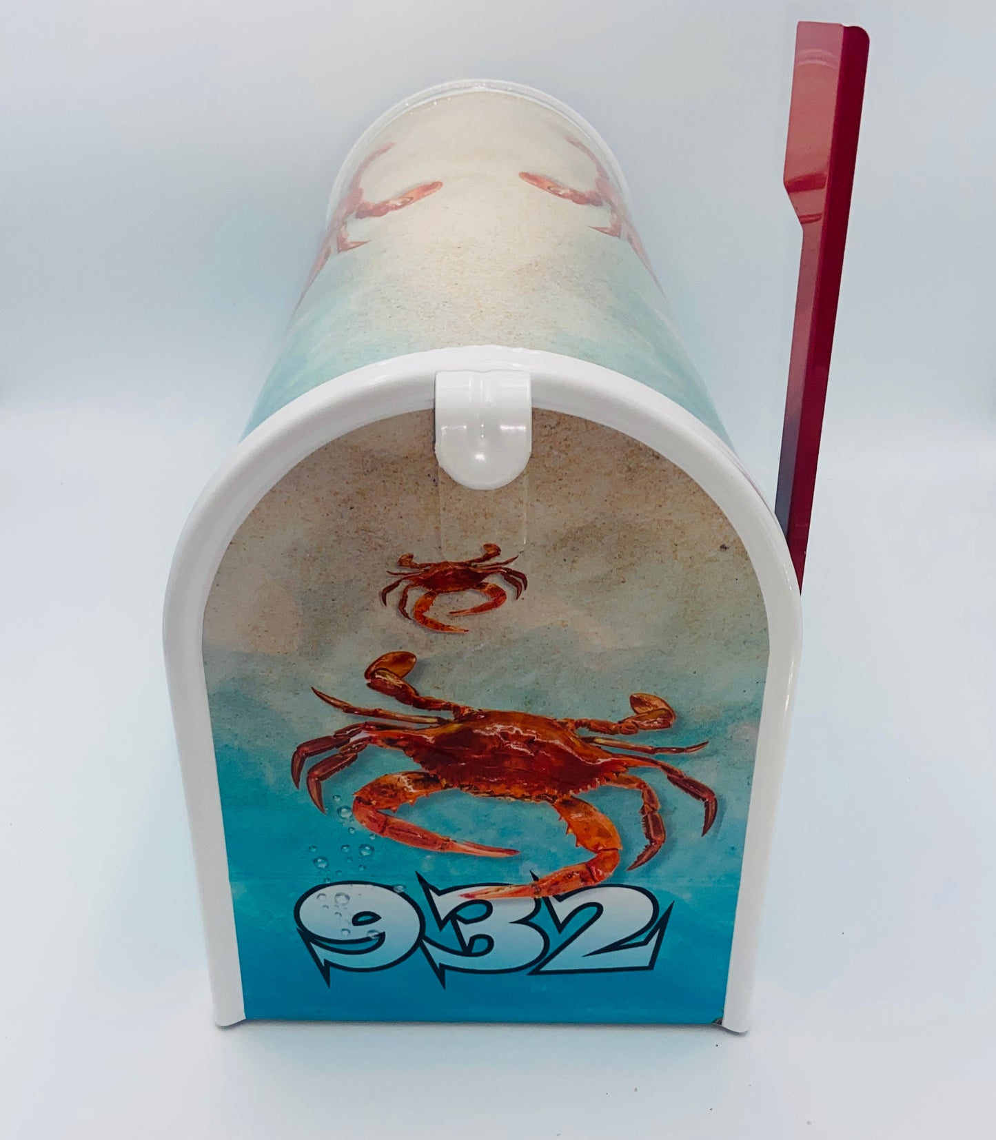 Red Crab Custom Mailbox, Beach Decor Gift for Mom and Dad