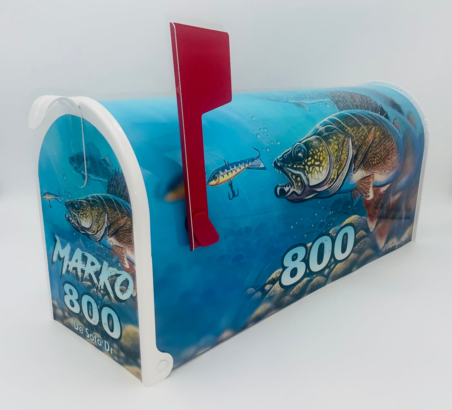 Walleye Custom Mailbox Beach Decoration gift idea