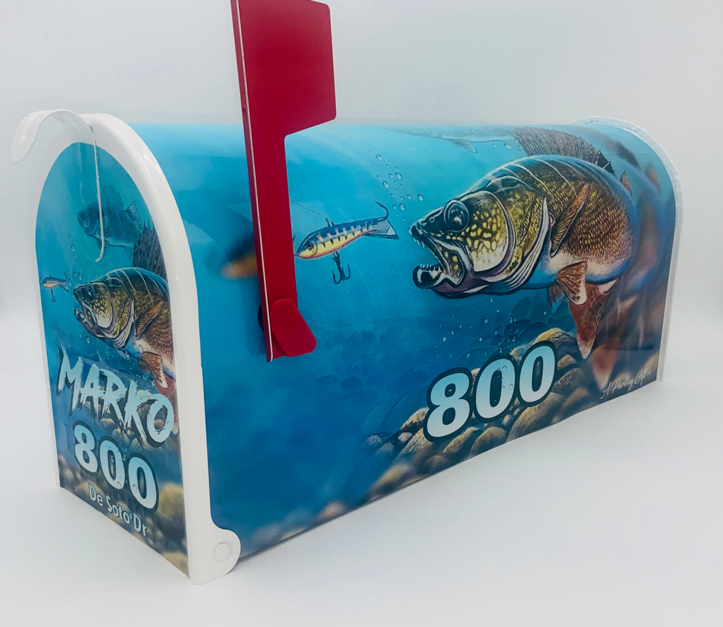 Walleye Custom Mailbox Beach Decoration gift idea