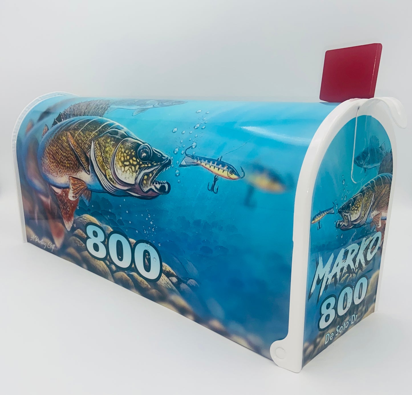 Walleye Custom Mailbox Beach Decoration gift idea