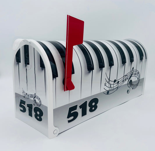 Custom Musical Mailbox for the Modern Musician, Gift for Dad and Mom