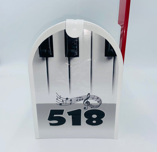 Custom Musical Mailbox for the Modern Musician, Gift for Dad and Mom