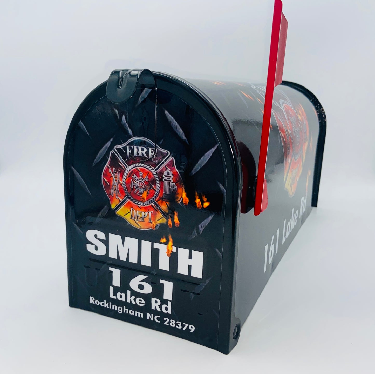 Fire Service Custom Mailbox gift for dad, gift for mom