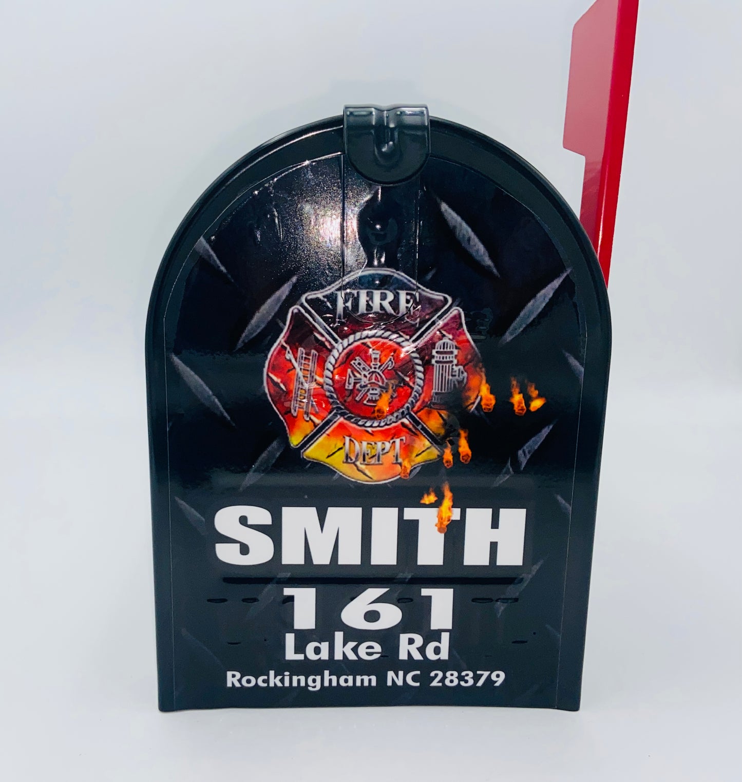 Fire Service Custom Mailbox gift for dad, gift for mom