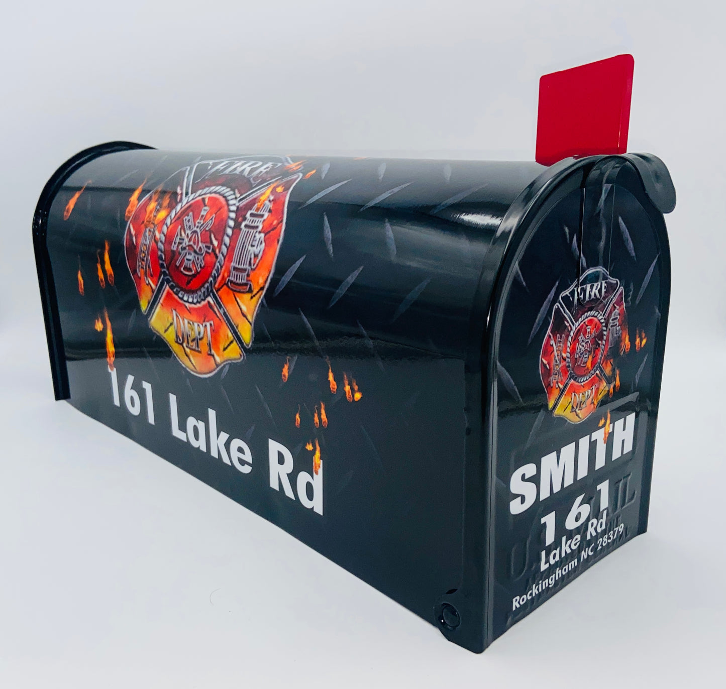 Fire Service Custom Mailbox gift for dad, gift for mom