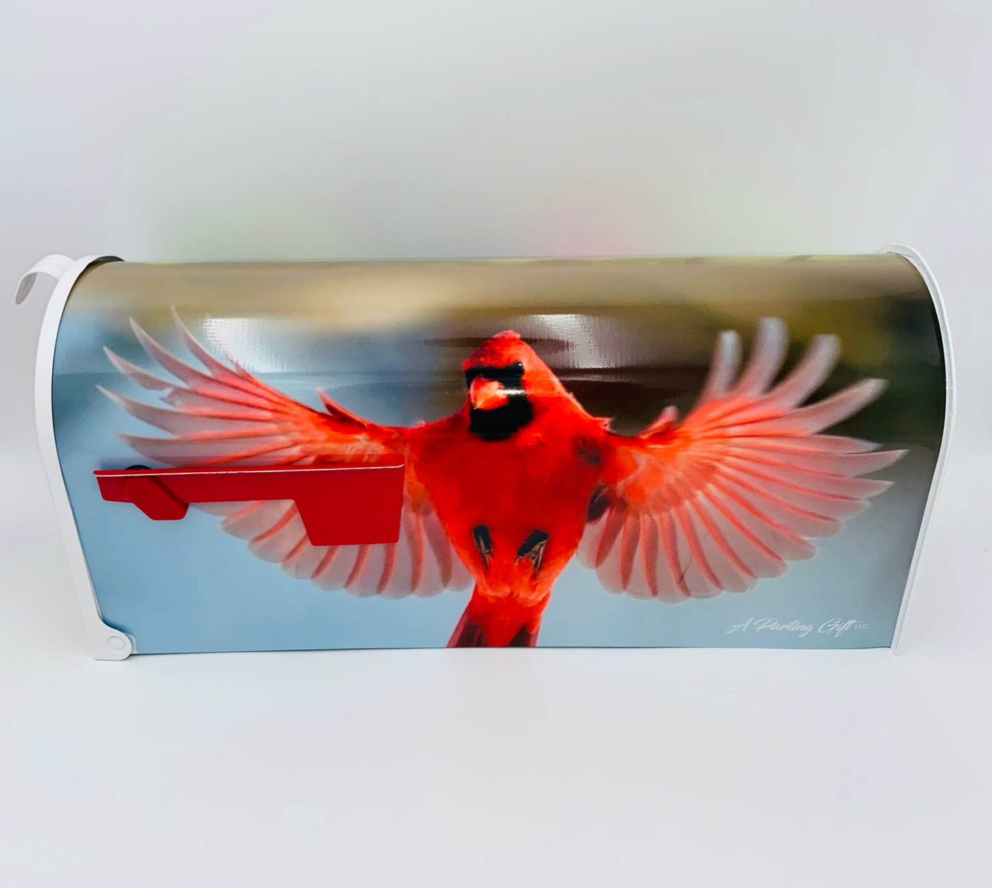 Cardinal Bird Custom Mailbox, Personalized gift for Christmas