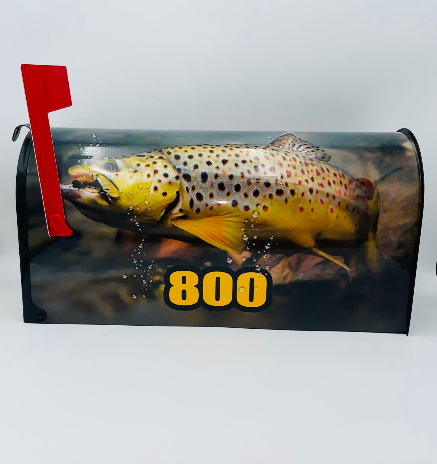 Trout fishing Mailbox Gift for Mom and Dad