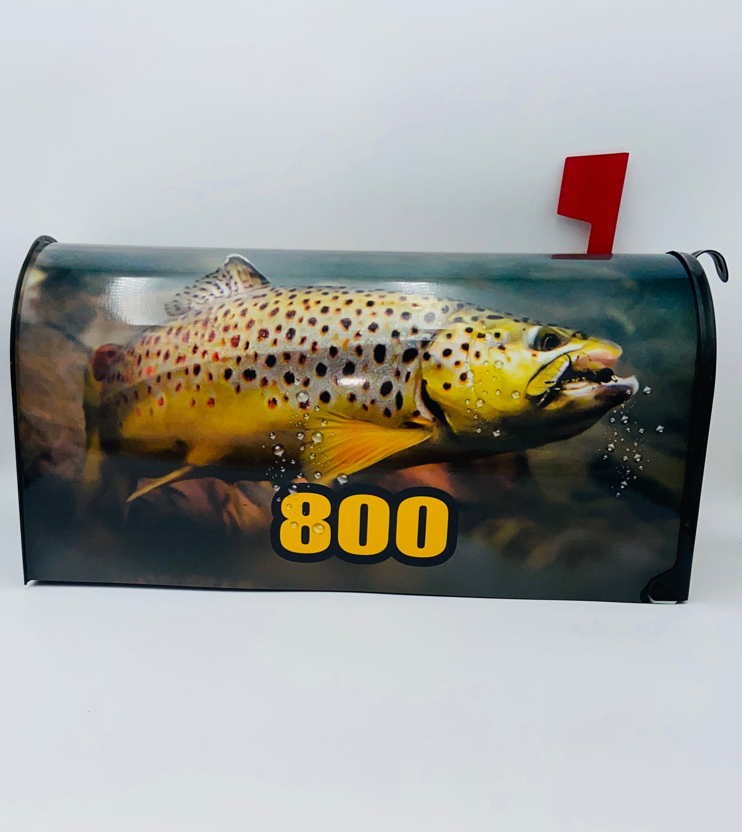 Trout fishing Mailbox Gift for Mom and Dad