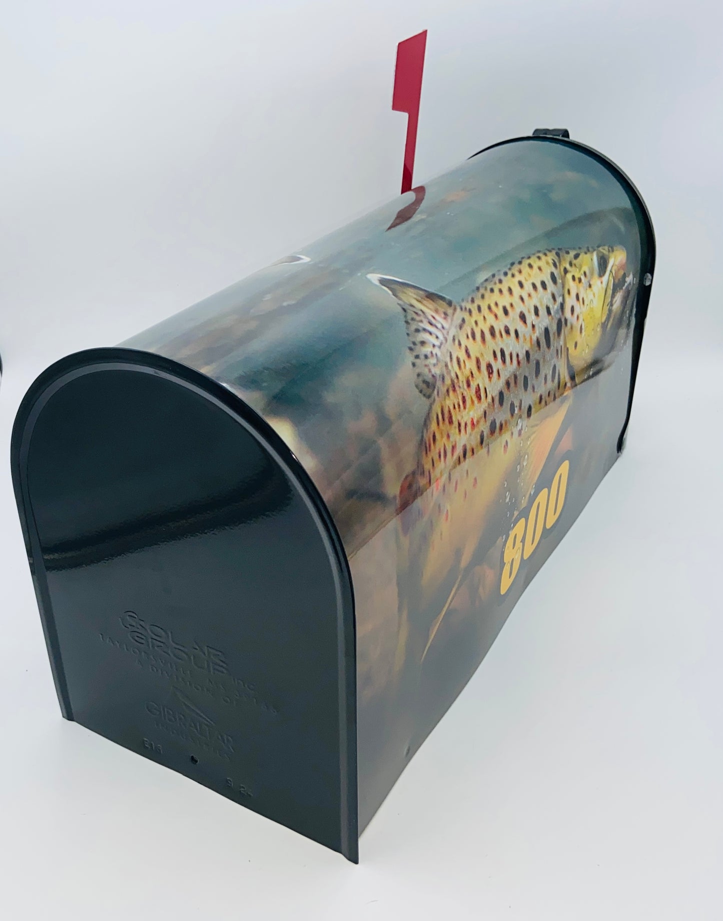 Trout fishing Mailbox Gift for Mom and Dad