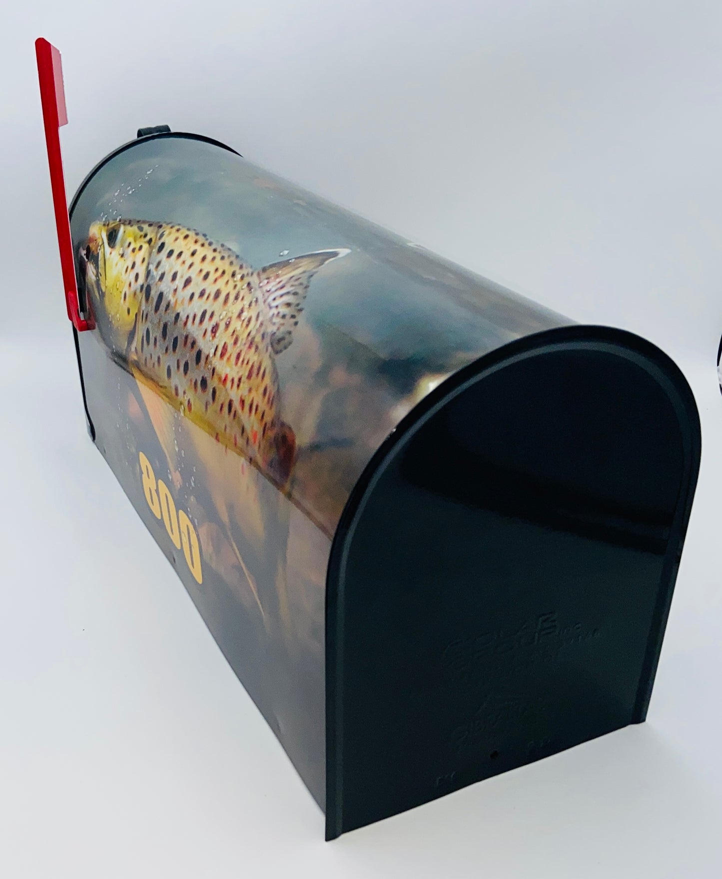 Trout fishing Mailbox Gift for Mom and Dad