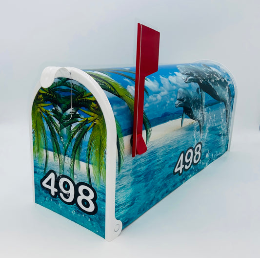 Dolphin Custom mailbox, Personalized Gift