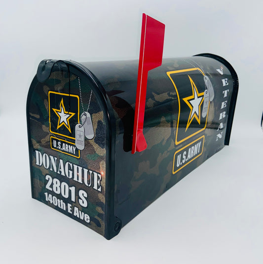 U.S. Army Veteran Custom Mailbox Patriotic gift