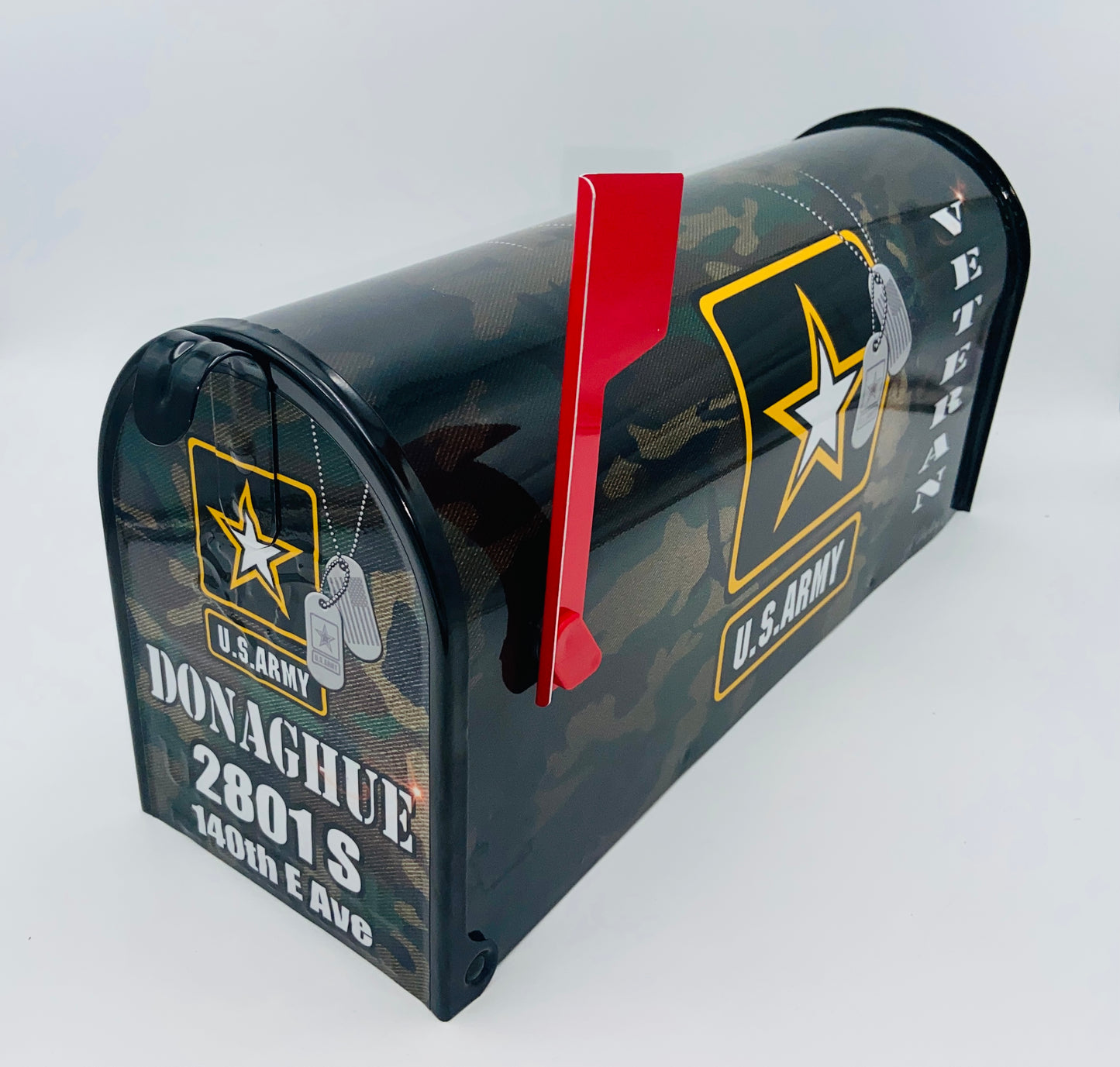 U.S. Army Veteran Custom Mailbox Patriotic gift