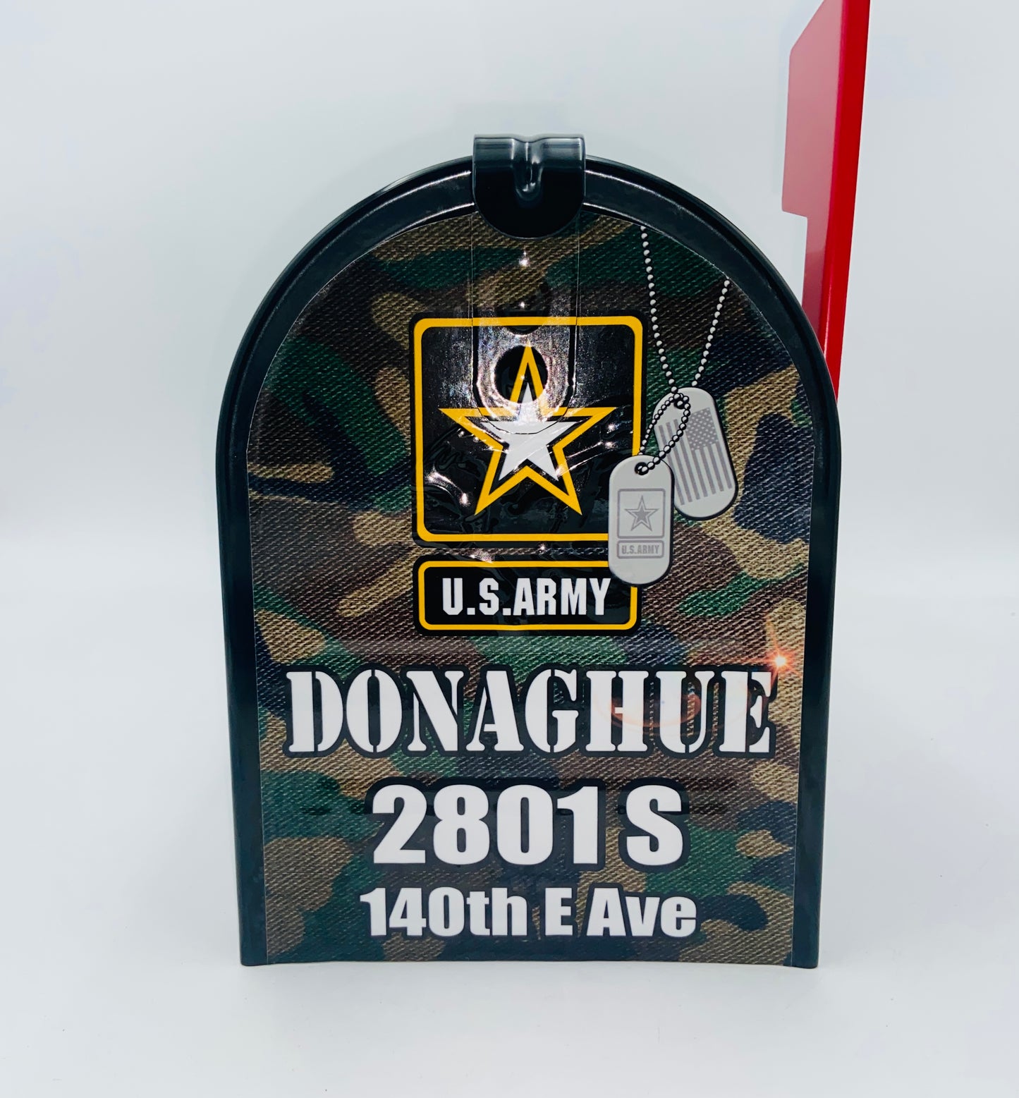 U.S. Army Veteran Custom Mailbox Patriotic gift