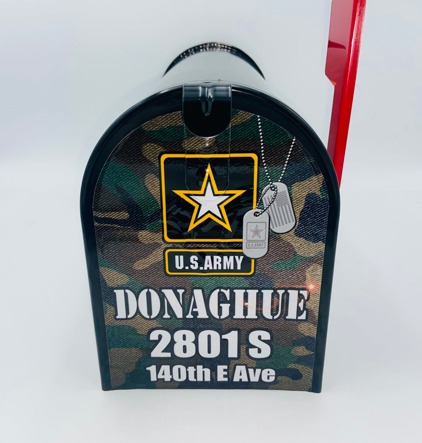 U.S. Army Veteran Custom Mailbox Patriotic gift