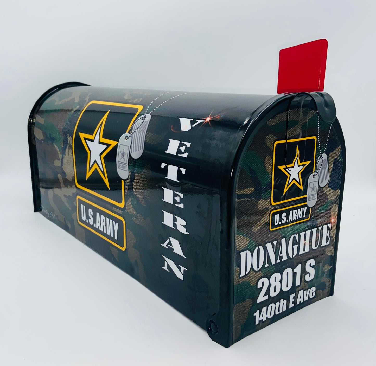 U.S. Army Veteran Custom Mailbox Patriotic gift