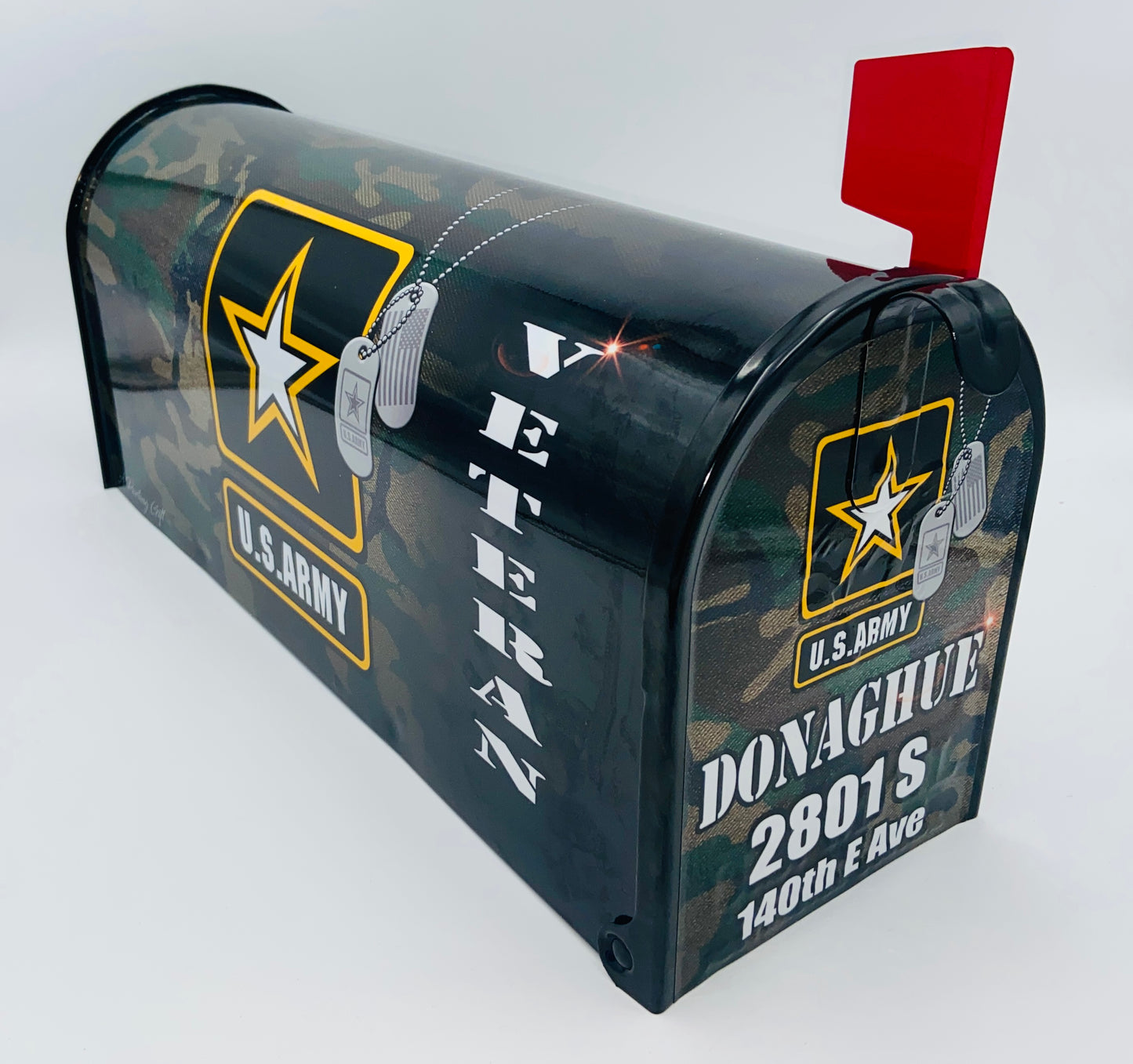 U.S. Army Veteran Custom Mailbox Patriotic gift