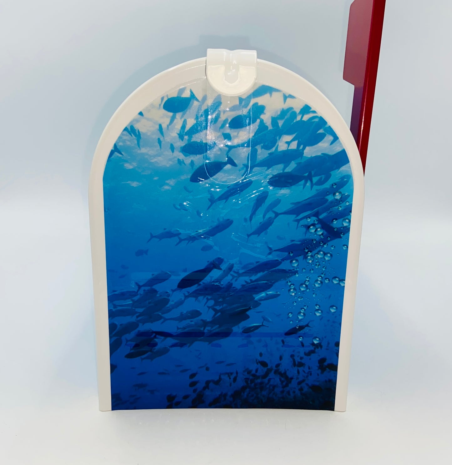 Great White Shark Custom Mailbox Gift for Dad. Personalized for Mom