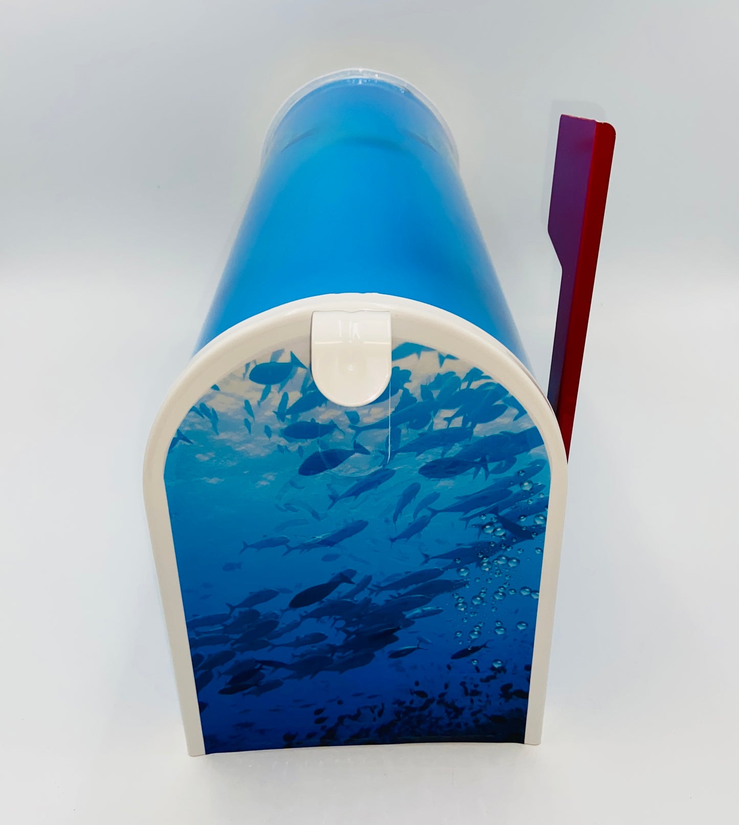 Great White Shark Custom Mailbox Gift for Dad. Personalized for Mom