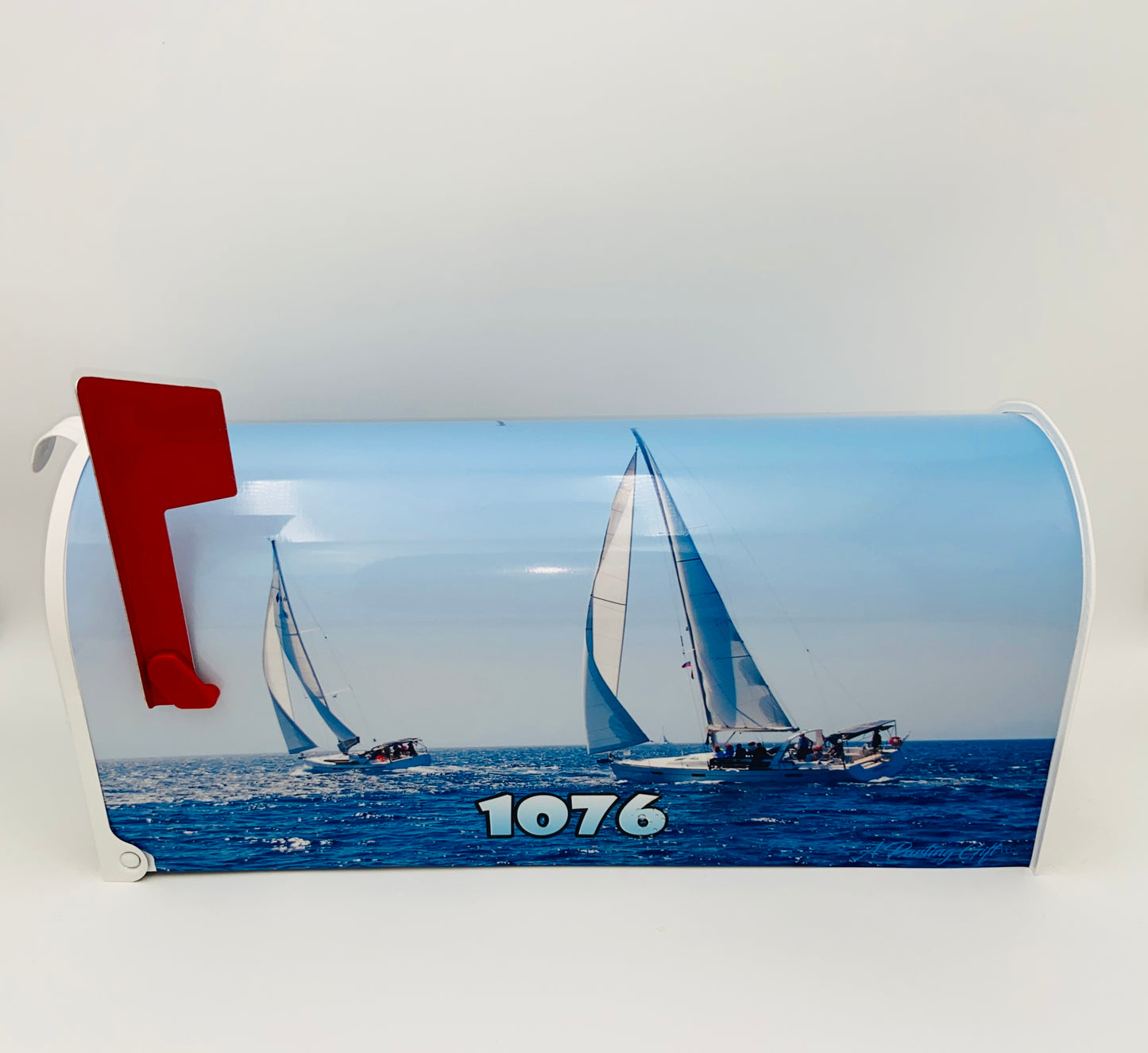 Sailboats Custom Mailbox Personalized Gifts for Mom and Dad