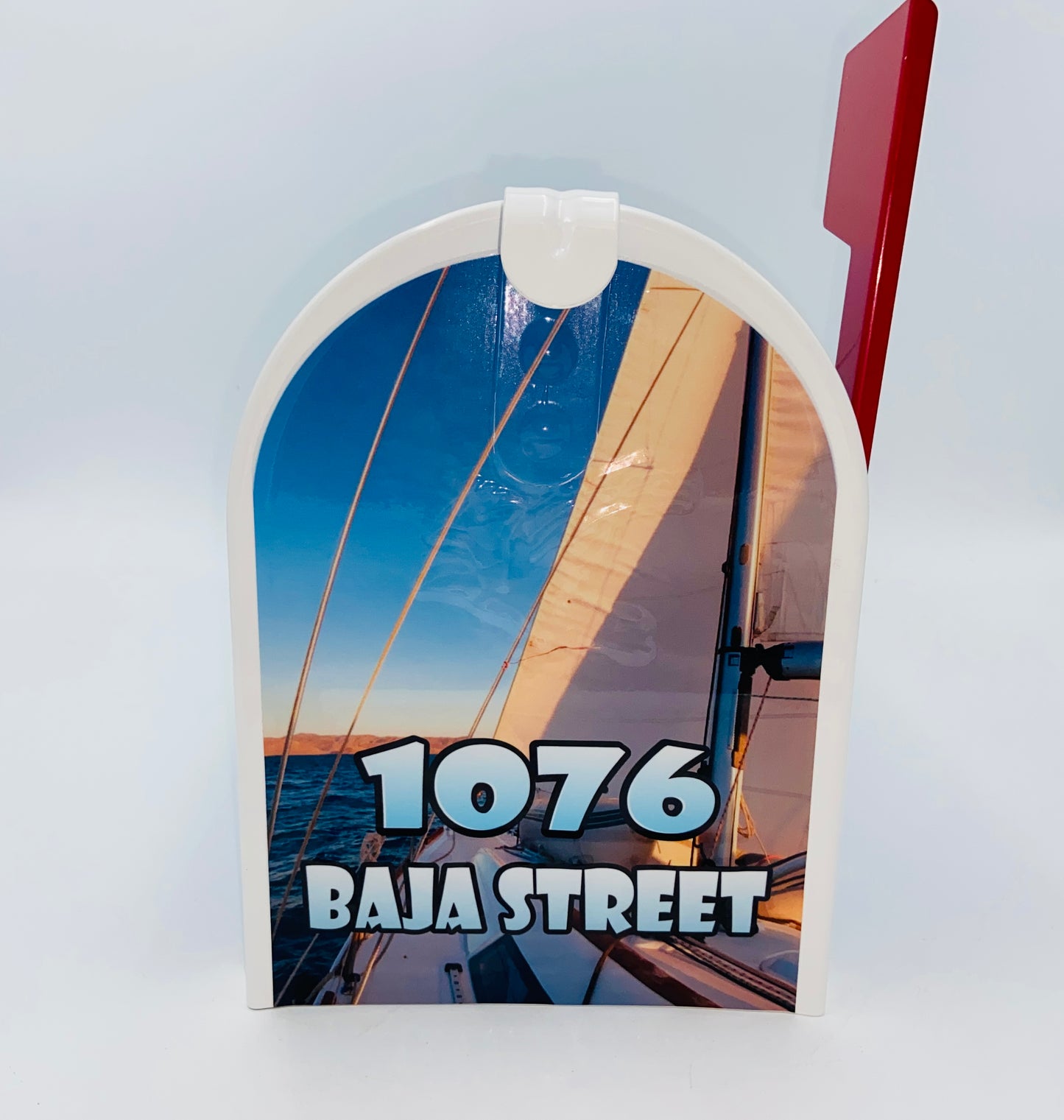 Sailboats Custom Mailbox Personalized Gifts for Mom and Dad