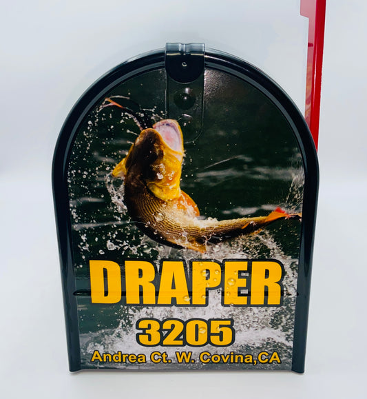 Trout fishing Mailbox Gift for Mom and Dad