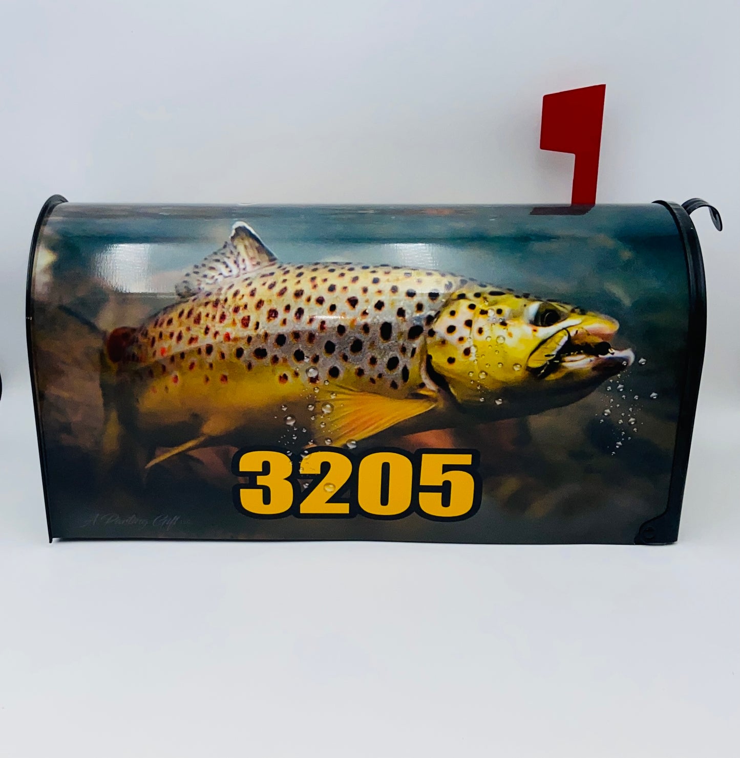 Trout fishing Mailbox Gift for Mom and Dad