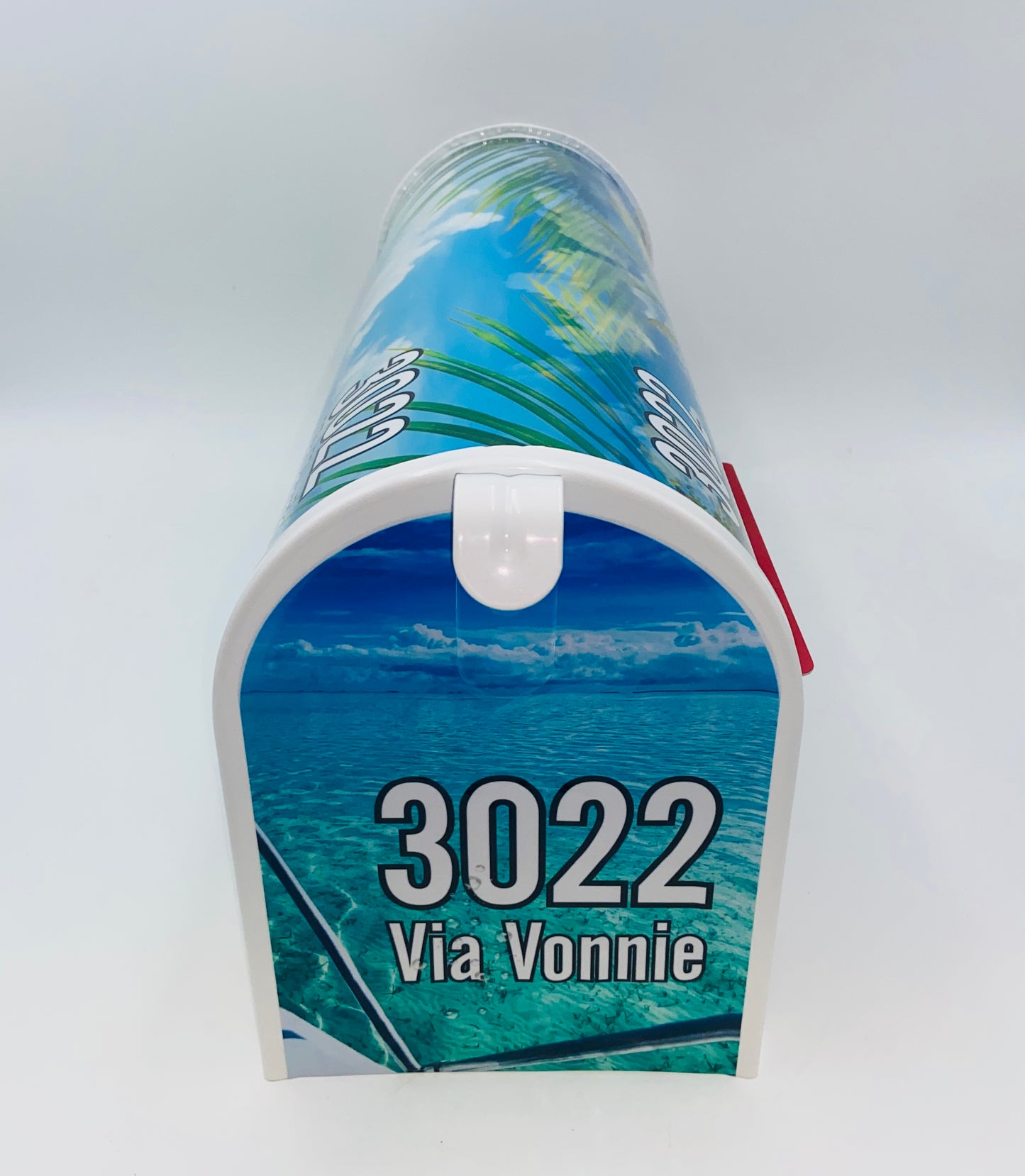 Tropical custom mailbox, Beach house gift