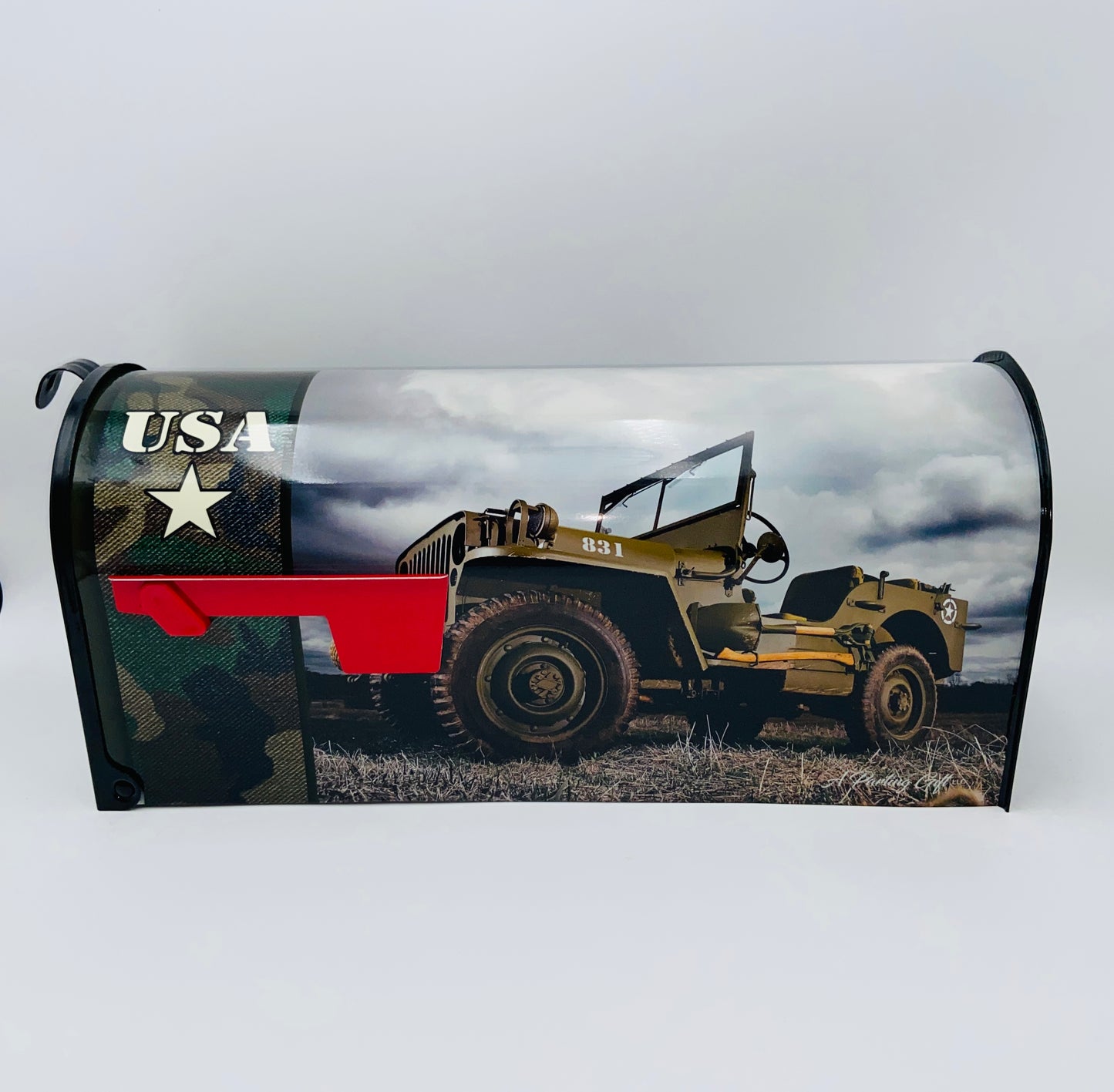 U.S. Army Veteran Truck Custom Mailbox Patriotic gift