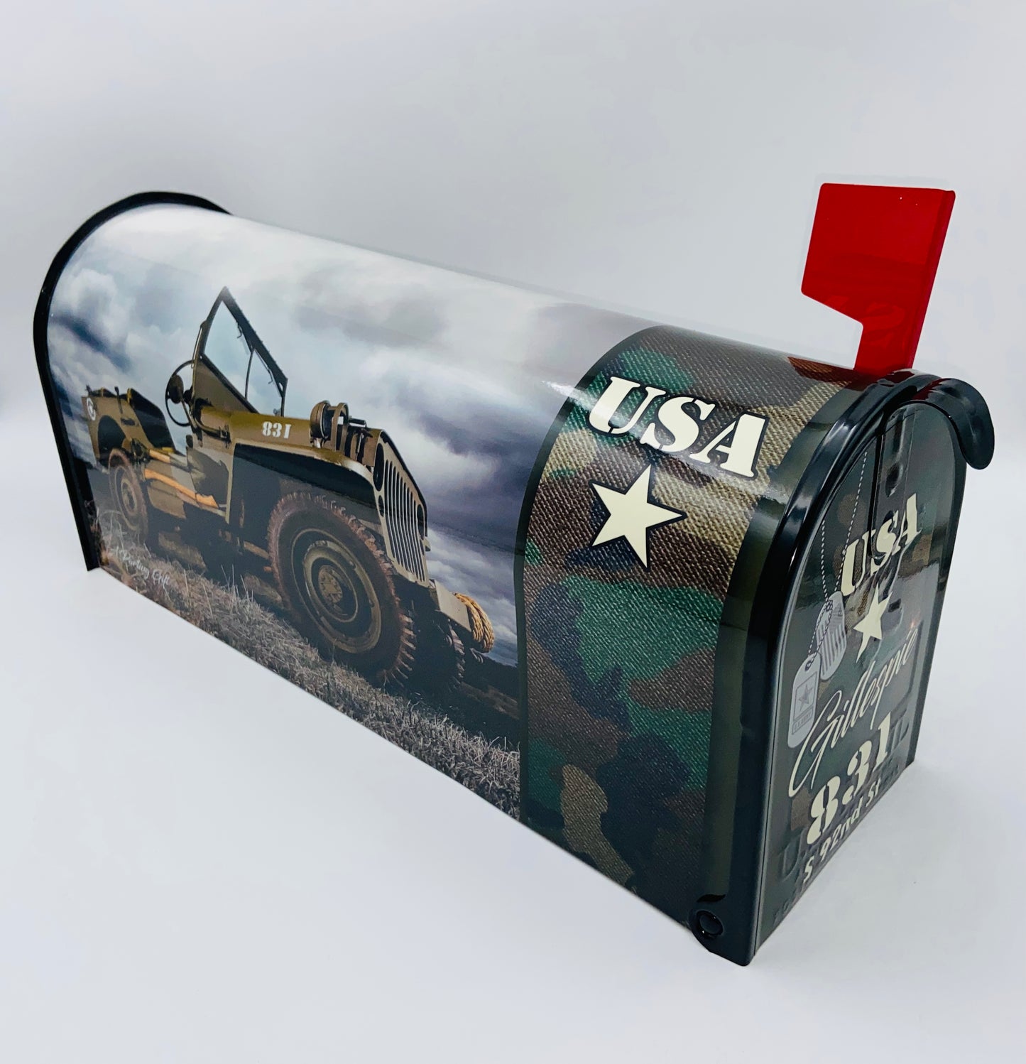 U.S. Army Veteran Truck Custom Mailbox Patriotic gift