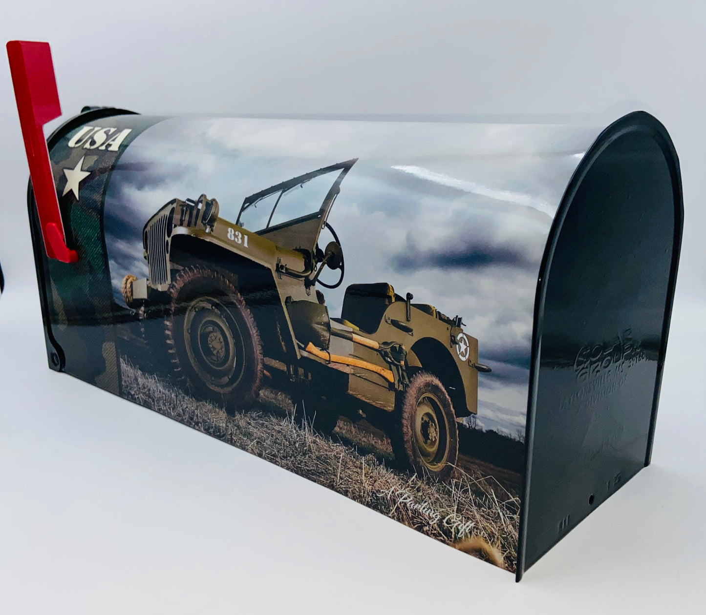 U.S. Army Veteran Truck Custom Mailbox Patriotic gift