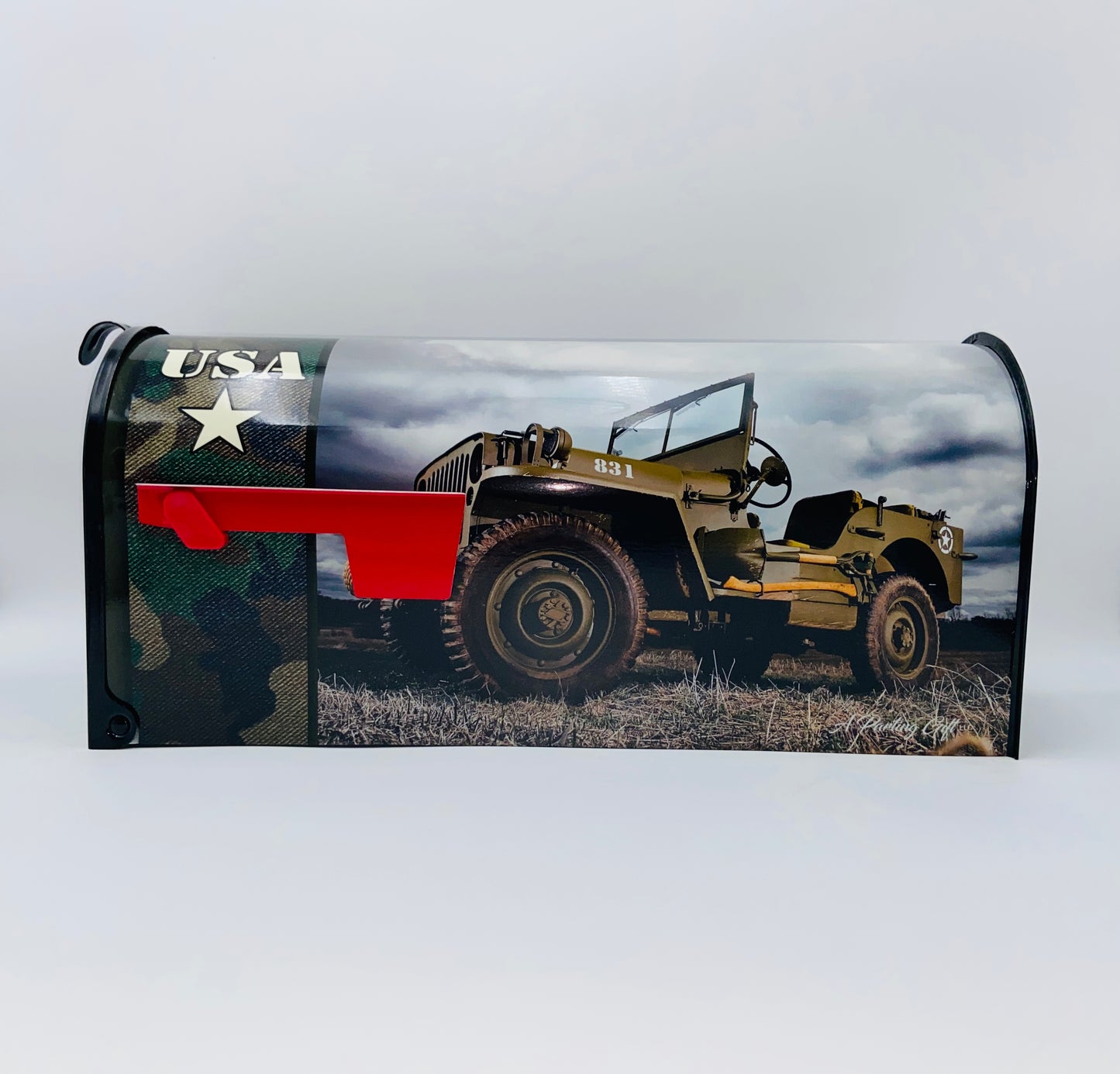 U.S. Army Veteran Truck Custom Mailbox Patriotic gift
