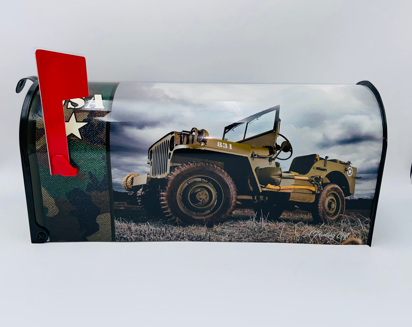 U.S. Army Veteran Truck Custom Mailbox Patriotic gift