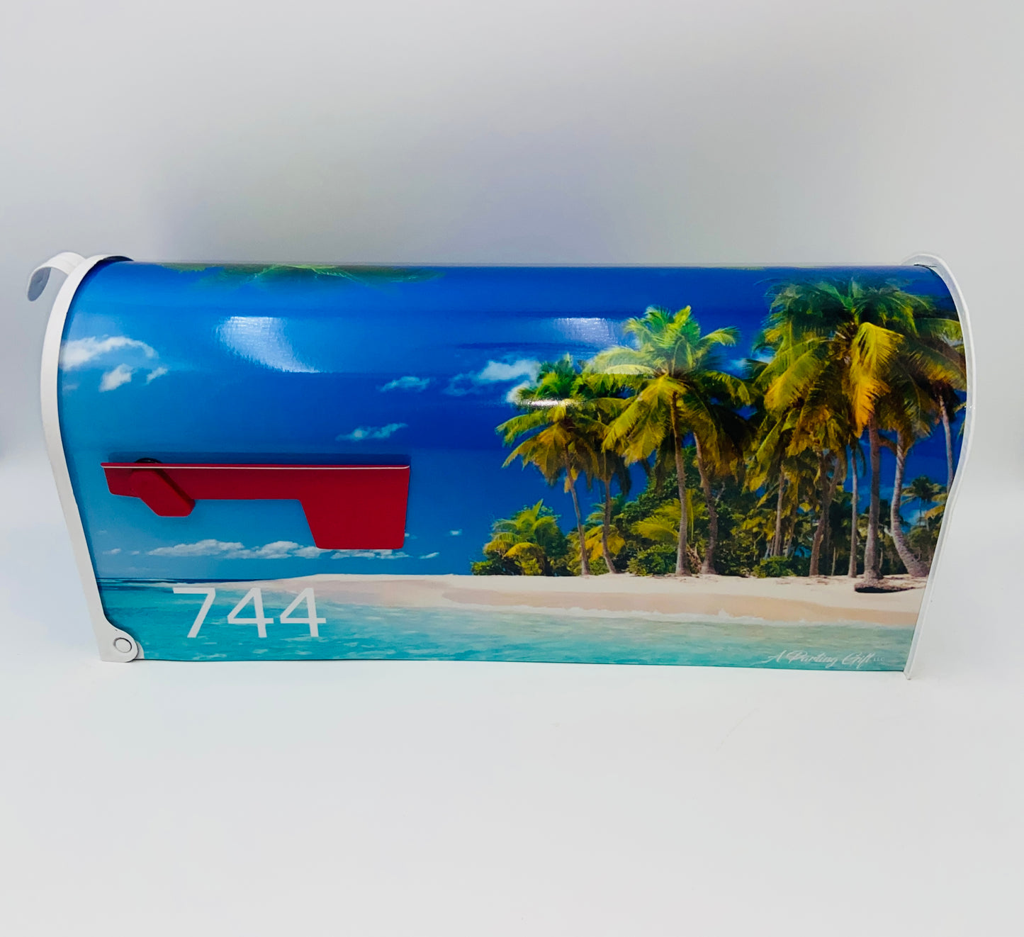 Tropics custom mailbox, Beach house decor