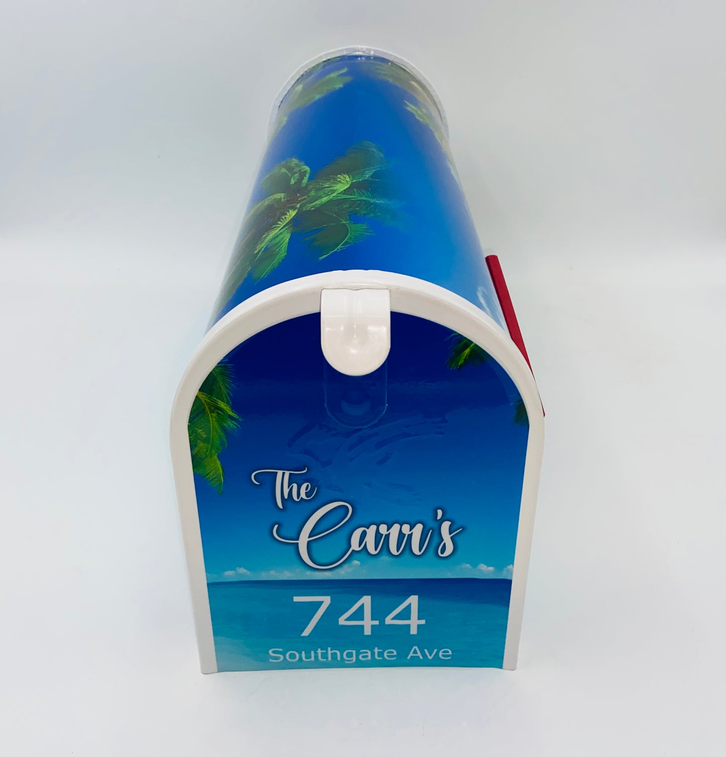 Tropics custom mailbox, Beach house decor