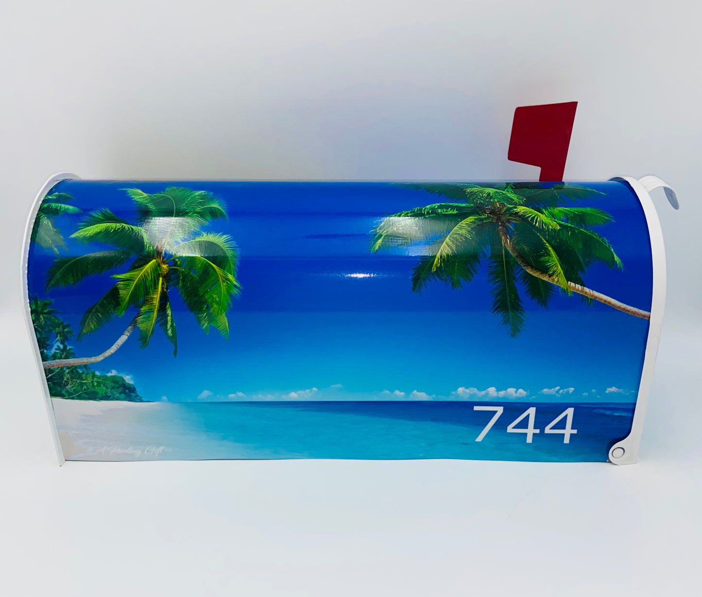 Tropics custom mailbox, Beach house decor