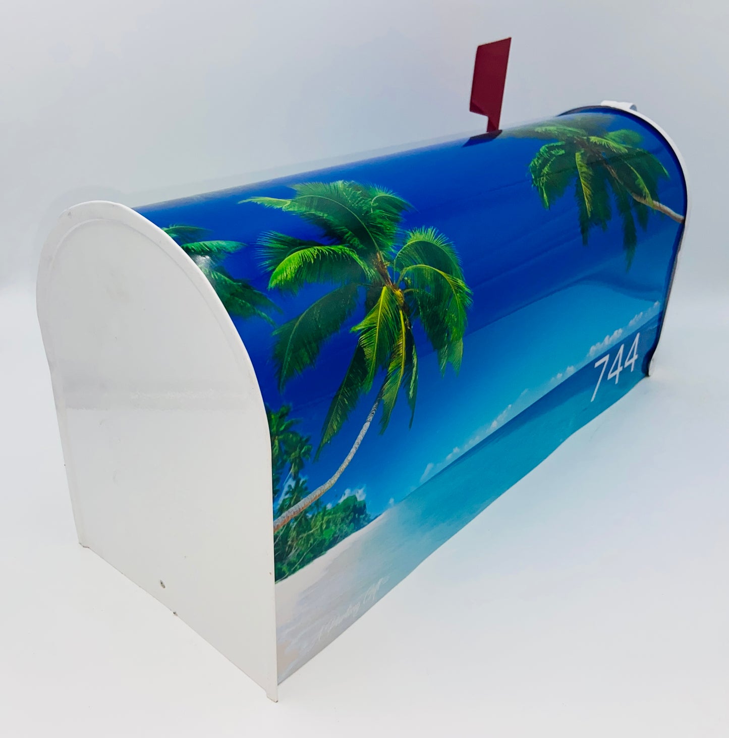 Tropics custom mailbox, Beach house decor