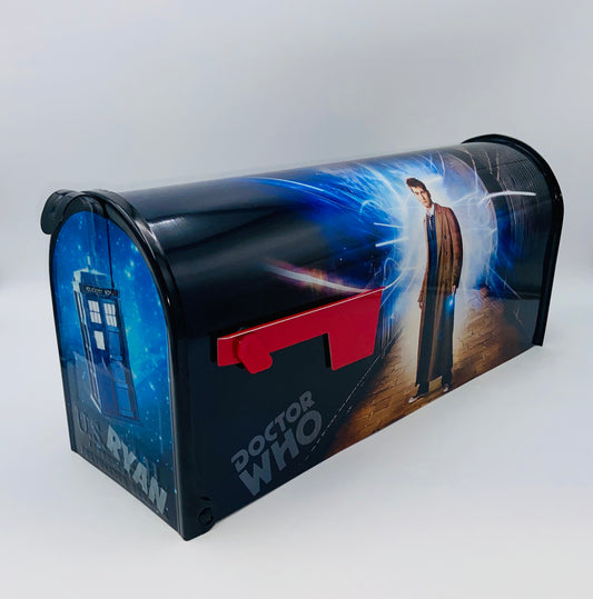 Science fiction custom mailbox gift for Dad and Mom