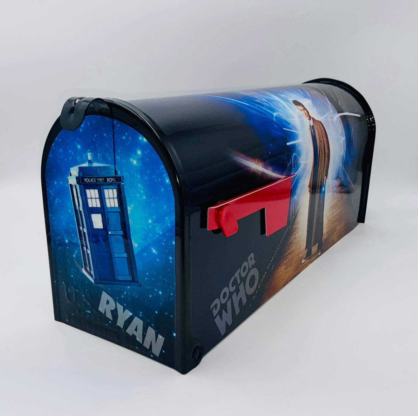 Science fiction custom mailbox gift for Dad and Mom
