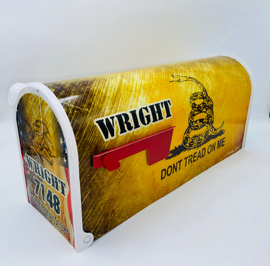 Don't tread on me Custom Mailbox Patriotic Gift