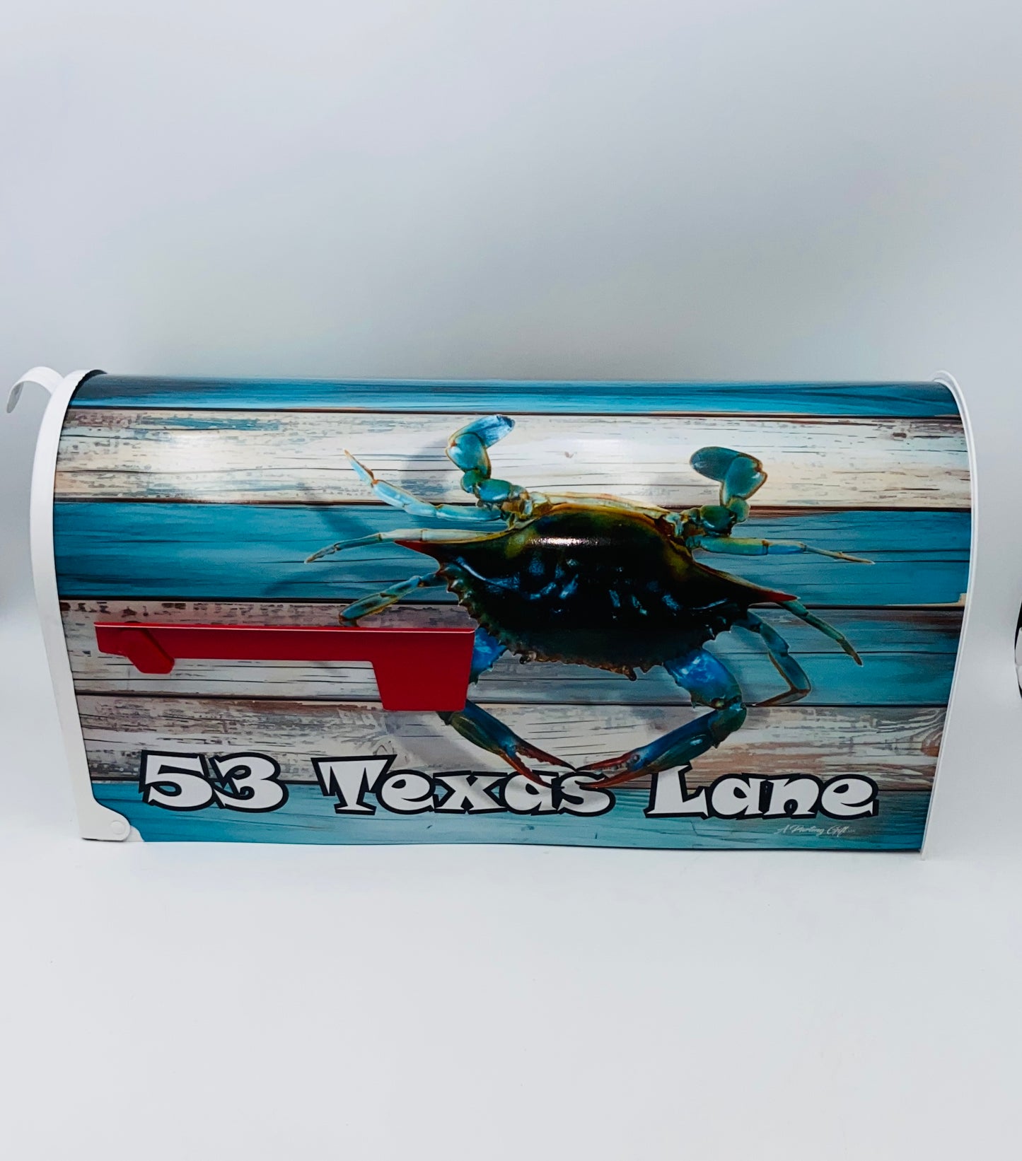 Blue Crab Custom Mailbox, Beach Decor Gift