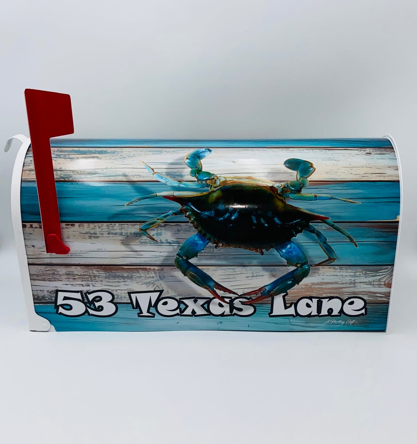 Blue Crab Custom Mailbox, Beach Decor Gift