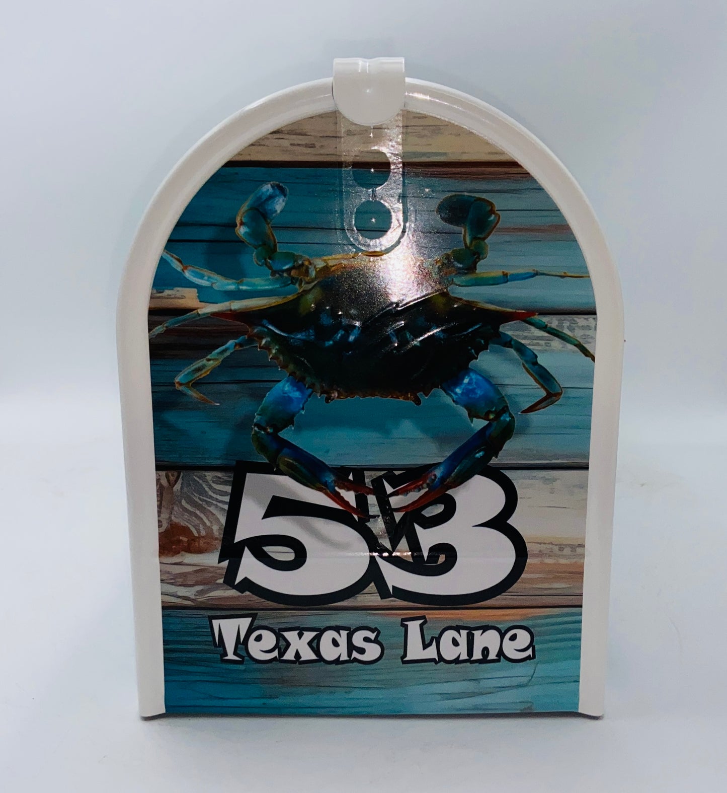 Blue Crab Custom Mailbox, Beach Decor Gift