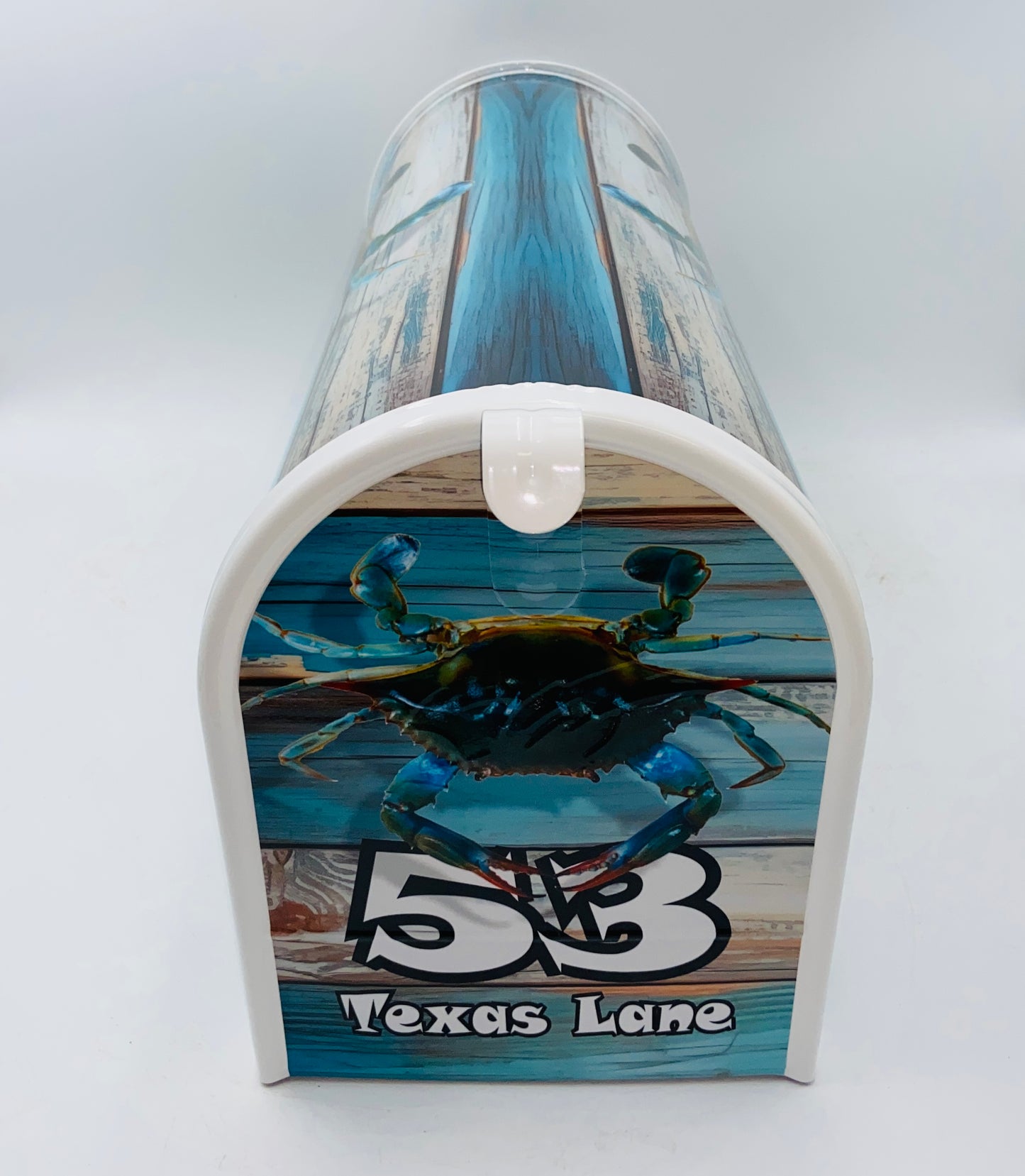 Blue Crab Custom Mailbox, Beach Decor Gift