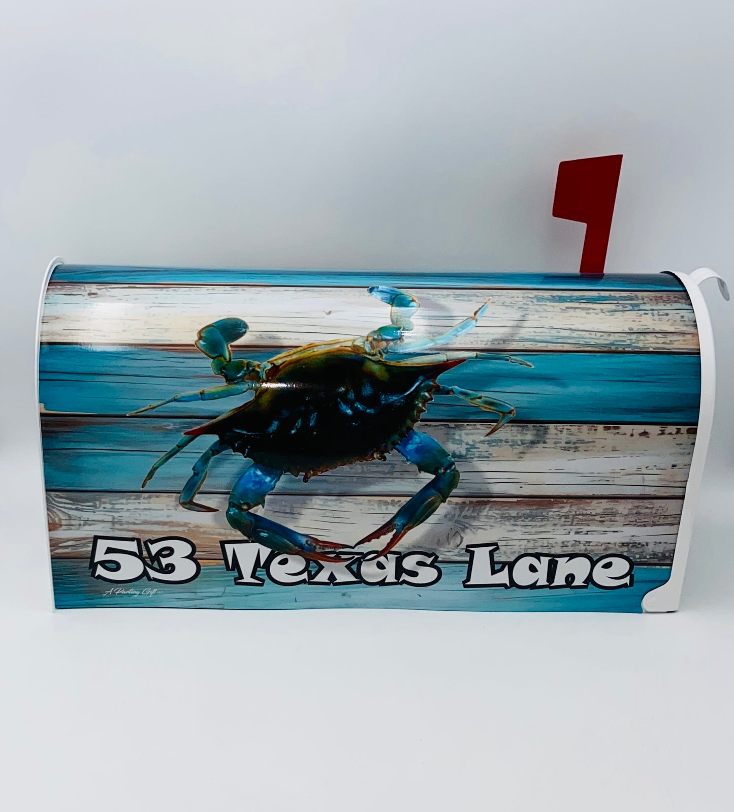 Blue Crab Custom Mailbox, Beach Decor Gift
