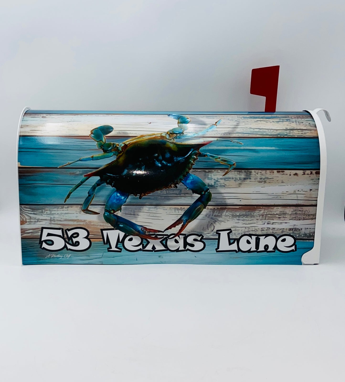 Blue Crab Custom Mailbox, Beach Decor Gift